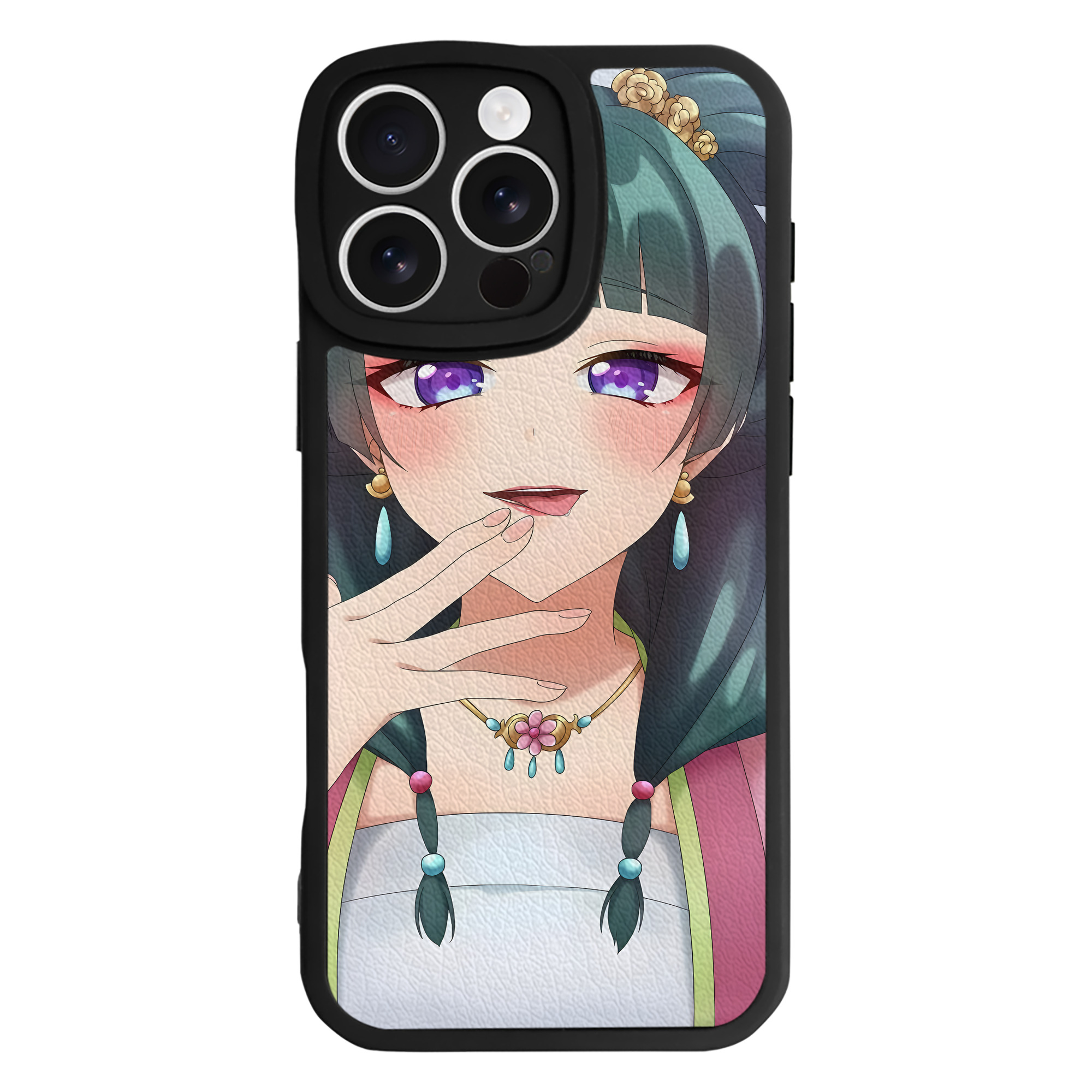 （画像用） 薬屋のひとりごと The Apothecary Diaries 【iPhone 16シリーズ対応】シリコンスマホケース（レザー調） 材質：シリコン